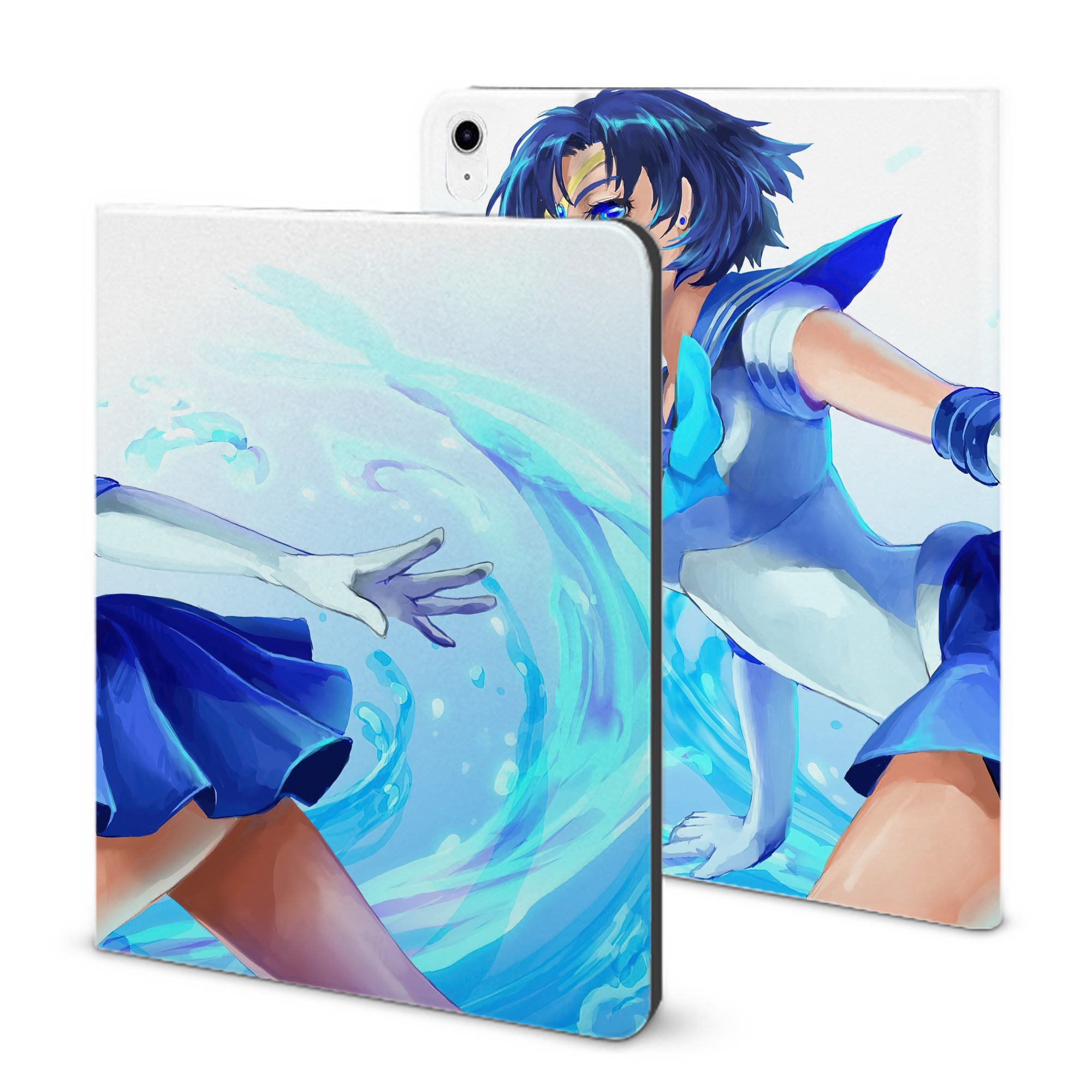 （画像用） 美少女戦士セーラームーン Sailor Moon IPad ケース ブック型 PUレザー TPU 耐衝撃 軽量 薄型 ペン収納なし 全面保護 IPad 各モデル対応